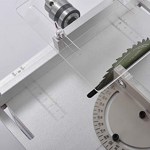 JINKEBIN abrasiv. Mini Tischkreissäge Handgefertigte Holzbearbeitung DIY Modell elektrische Polier-Schneidewerkzeug… – Bild 6