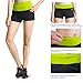 Baleaf Women's Workout Yoga Running Boy Cut Foldover Shorts Inner Pocket Lime Punch Size S