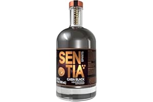 Sentia Gaba Black, Botanical Non Alcoholic Spirits, Award Winning, Vegan, Gluten Free and GM Free, Natural Plant Taste, Smoky Spicy taste, Up to 20 drinks 16.9 fl oz (500ml) - Perfect for Mocktails, Mix with Ginger Ale or Cola