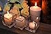 CYS EXCEL Glass Cube Vase, Cubic Flower Vase, Squared Votive Candle Holder, Centerpiece Cubed Vase, Pack of 12