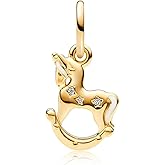 MSPOVOF Gold Charms Bead for Bracelets and Necklaces 925 Sterling Silver Women's Mother's Jewelry
