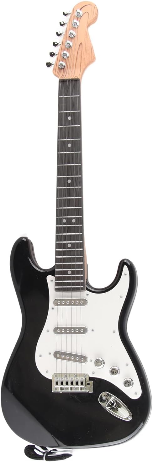 Alomejor Kids Mini Guitar ToyKids Guitar ToyKids Electric ,Portable Multifunctional Electric Toy Music Instrument Toy Gifts Kids ToyPedals (Black)