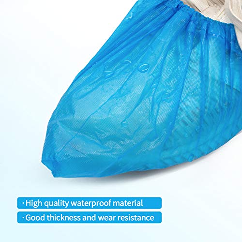 LyncMed Shoe Covers Disposable Shoe & Boot Covers Waterproof Slip Resistant Shoe Booties One Size Fits Most (Pack of 100)