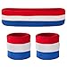 Suddora Striped Sweatband Set - (1 Headband and 2 Wristbands) Cotton for Sports & More.