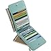 Indressme Womens Bifold Multi Card Case Thin Wallet with Zipper Pocket, Blue
