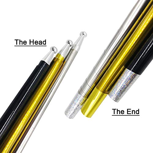 Magic Pocket Staff Metal Appearing Cane for Magic Tricks with Gloves