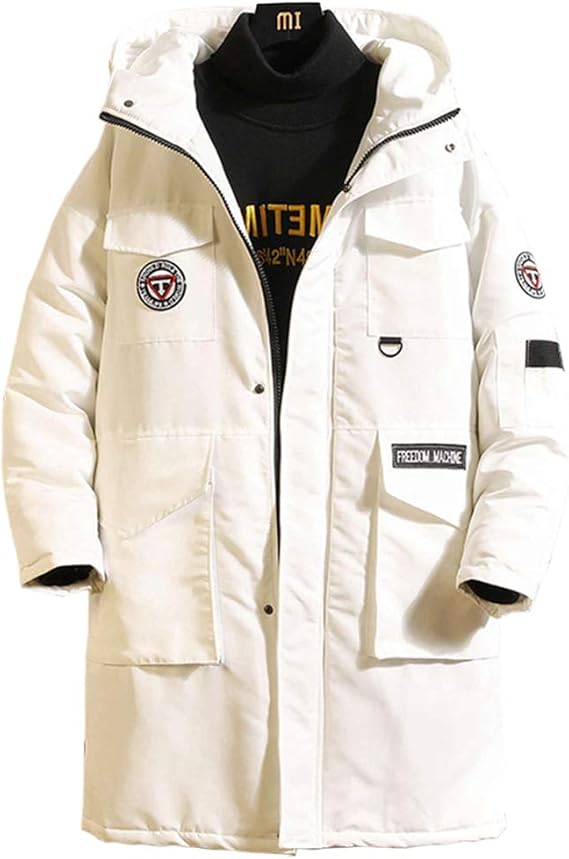 Amazon ロング メンズ ダウンジャケット ダウンコート コート ビジネス カジュアル 大きいサイズ 秋冬 厚手 中綿 防寒 防風 コート ジャケット 通販