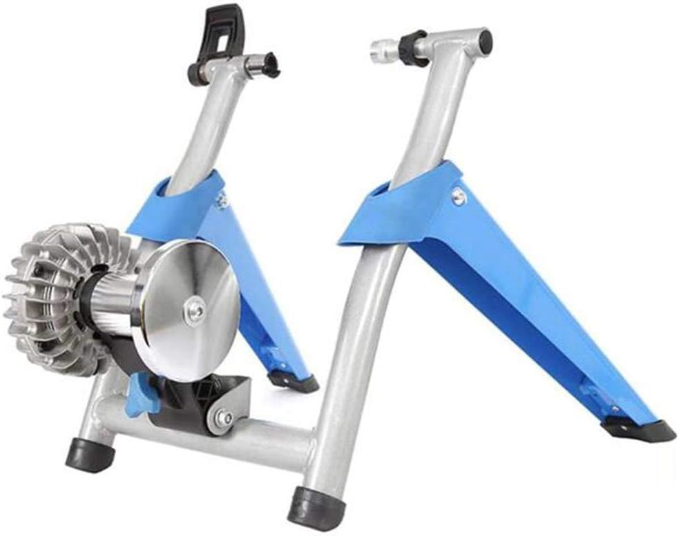Chlggzw Bike Indoor Trainer Stand, Magnetic Bicycle Trainer, Fixed Gear Trainer for Exercise Fitness for 26-29 Inch Road & Mountain Bike
