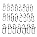 Dr.Fish 100 Pack Duo Lock Fishing Snaps Stainless Steel 26-220LB Lure Snaps Freshwater Saltwater Quick Change Speed Fishing Line Weights Clips