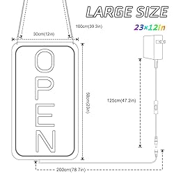 ROLANCHE Open Signs for Business, 23"x 12" Large