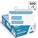 500#9 Double Window SELF Seal Security Envelopes - for Invoices, Statements & Documents, Security Tinted - Size 3-7/8 x 8-7/8-24 LB - 500 Count (30139) primary