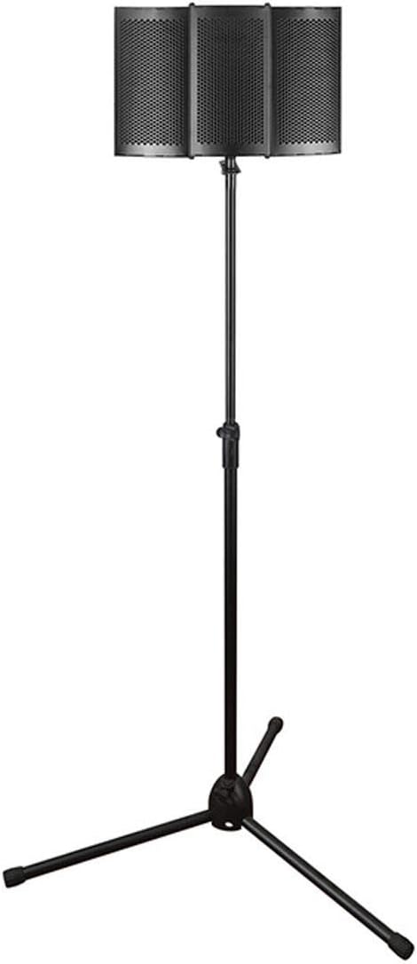 KMCMYBANG Microphone Foldable Microphone Acoustic Isolation Shield Studio Foams Panel for Recording Live Broadcast Microphone Black Karaoke (Color : Black, Size : 26x21x7cm)