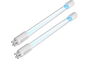 coospider-repta 2 Pack 8W UV Light for Pond Ultraviolet UV Replacement Lamp Bulb GPH212T5L/4P 4-Pin Base 8.5"