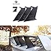 PQY 3PCS Spoiler Wing Stabilizer Compatible with 2015-2019 Subaru WRX STi Sedan Spoiler Wing Stiffi Support Rally With PQY logo