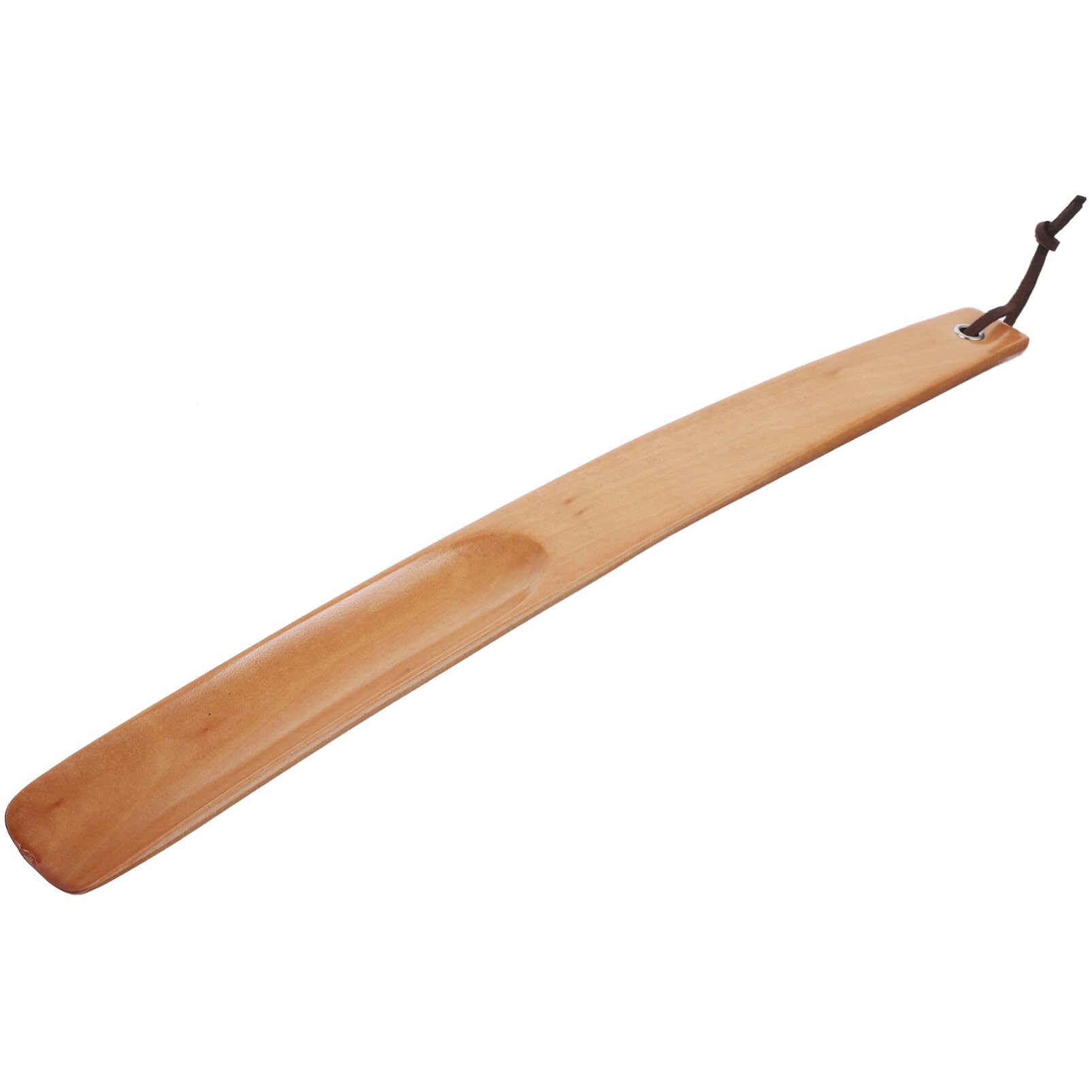 SUPVOX Beech Shoe Horn Wooden Shoe Horn Shoe Dressing Aid with Long Handle Slim Shape for Men Women (Strong Wood)
