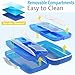 Moisture Proof Pill Sorter Organizer Box Dispenser Home Supplement Holder Portable Vitamin Jumbo Size 8 Compartment Airtight Travel Pill Container Daily Medicine