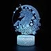 3 in one 3D Unicorn Night Light—3D Unicorn Lamp 7 Colors Change Decor Lamp with Remote Control for Kids. with Remote Control Optical Illusion Bedside Lamps As a Gift Ideas for Boys and Girls