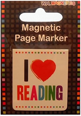 BOOKMARK. Magnetic Page Marker - I Love Reading.