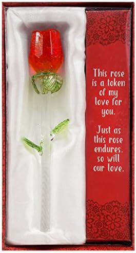 Glass Red Rose Valentine Gift Box