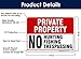 Private Property No Hunting Fishing Trespassing Sign, (2 Pack) 10x14 Inches, Rust Free .040 Aluminum, Fade Resistant, Made in USA