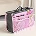 Pockettrip Portable Multi-function Handbag Pouch Bag in Bag Organiser Insert Organizer Tidy Travel Cosmetic Pocket (Pink)