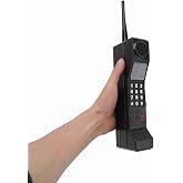 Zerone Vintage Cellphone, Brick Phone Prop Old School Phone Pagers and Beepers 90s Fake Phone for Home Living Room Decoration (Black)