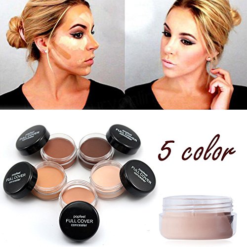 shamrock58 Popfeel Face Makeup Concealer Foundation Palette Creamy Moisturizing Long-Lasting Sweatproof whitening (A) - Thumbnail 4