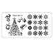 Nail Art ! AMA(TM) Christmas DIY Nail Art Image Stamp Stamping Plates Manicure Template (E)