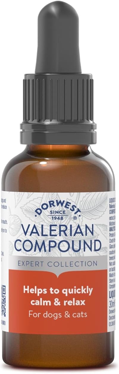 Dorwest Valerian Compound for Dogs and Cats 30ml Calming Liquid Drops