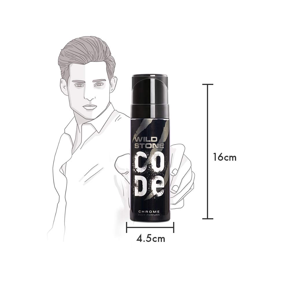 wild stone code chrome body perfume