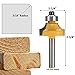 Yakamoz 4Pcs 1/4 Inch Shank Round-Over Router Bits Corner Rounding Edge-Forming Roundover Beading Router Bit Set | 5/16