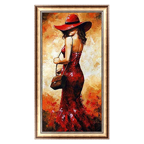 Diamond Painting 5D DIY, Diamond Embroidery Resin Cross Stitch Home Decor Living Room Bedroom Diamond Painting Kit Christmas Decoration Modern Design (character1, 30x58cm)
