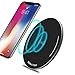 Qi Fast 10W Universal Wireless Charging Pad Aluminum Alloy Anti-Slip Strap Mat for Samsung Galaxy S8/S8+/S7 Edge/S7/Note 8/ iPhone X/ 8/ 8 Plus