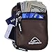 Hopsooken Travel Neck Pouch Passport Holder with Rfid Blocking, Use As Travel Wallet or Hidden Wallet - Protect Your Money, Passport, Credit Cards, Cell Phone and Documents,6 Pockets (New Brown)