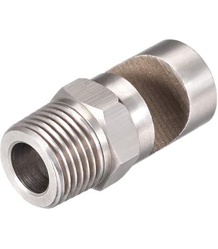 thumbnail interactive-video image 1 of Steinen F3001 Flood Jet Flat Spray Nozzle – 1/8 NPT, 0.35 To 1.2 GPM, Qty 2, Made In USA 1 of 2
