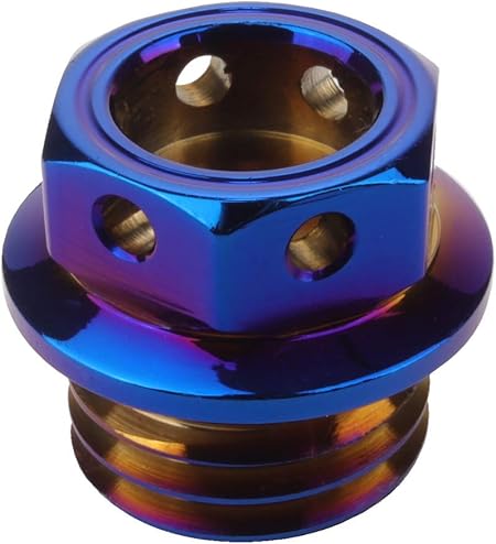 Amazon 汎用 M P2 5 オイルフィラーキャップ 焼きチタン色 Sus304 ステンレス ホンダ ヤマハ カワサキ ドゥカティ等 車 バイク 車 バイク