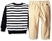 Nautica Boys' 3 Piece Cardigan Yellow Pant Set