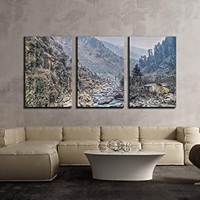 Mountain Landscape in Autumn x3 Panels