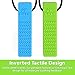 Sensory Chewy Necklace for Boys & Girls | IMPROVED DESIGN | 2-Pack (Blue & Green) - Perfect for Autistic, ADHD, SPD, Oral Motor Children Kids - Sensory Teether - By Lull Kids