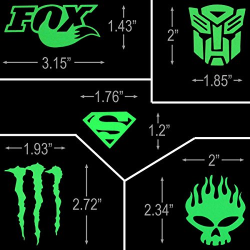 Shells 5PCS Reflective Night Safety Night Glow Sticker for DIY Decorative Bike Motorbike