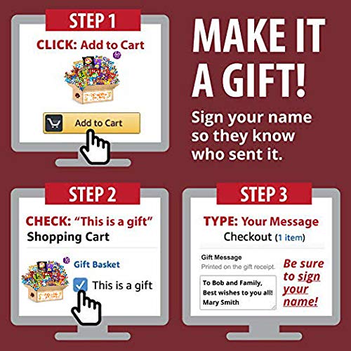 Thinking of You Care Package (50 Count) Ultimate Sampler Bars, Cookies, Chips, Candy Snacks Box | Fantastic Gift for Men & Women, College Students, Military, Get Well, Friends & Family, Valentines day