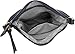 DELUXITY Essential Casual Functional Multi Pocket Double Zipper Crossbody Purse Bag for Women (Black)