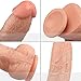 Realistic Dildo with Suction Cup,Transparent Adult Toys (Flesh-112#)