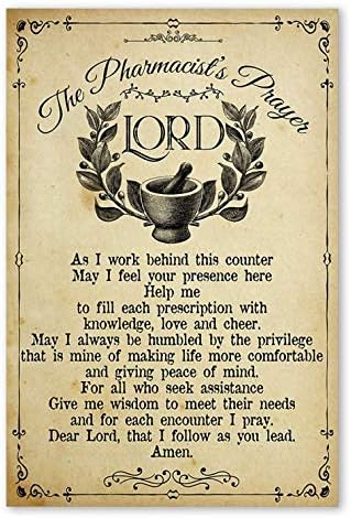 Pharmacist's Prayer Lord Gifts for Lovers Poster Poster Home Art Wall Posters [No Framed]