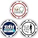 Da Vinci Golf Ball Marker Poker Chip Collection, 11.5 Gram Chips