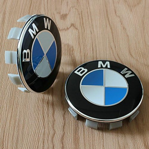 4 Set of 68mm Wheel Center Caps for BMW Emblem
