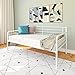 DHP Metal Daybed Frame, Twin Size Furniture, White