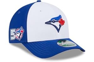 New Era 9FORTY M-Crown MLB Toronto Blue Jays 50th Anniversary Side Patch Alternate 3 Player Replica Adjustable Snapback Cap -