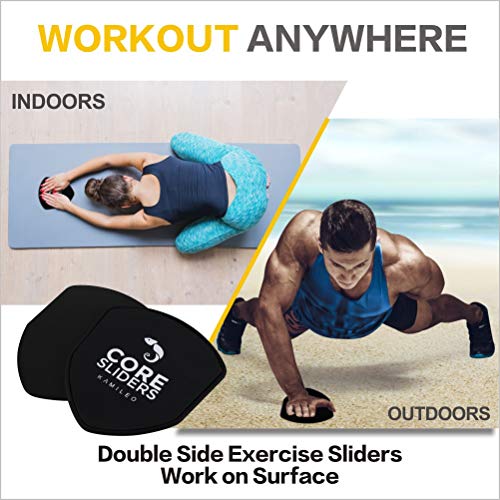 Kamileo-Core-Sliders-2-Pack-Dual-Sided-Exercise-Sliders-with-eBook-Gliding-Discs-Use-on-All-Surfaces-Gliders-Workout-Back-Arms-Legs-Abdomianl-Gym-Home-Travel-Portable-and-Lightweight-Fitness-Sliders