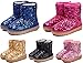 DADAWEN Children Boy's Girl's Sequin Warm Snow Ankle Boots